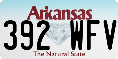 AR license plate 392WFV