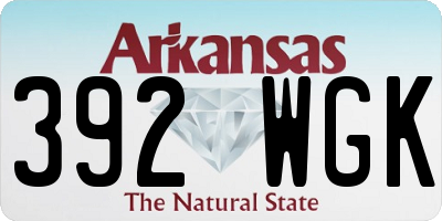 AR license plate 392WGK