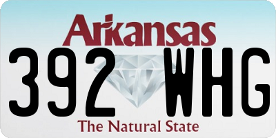 AR license plate 392WHG