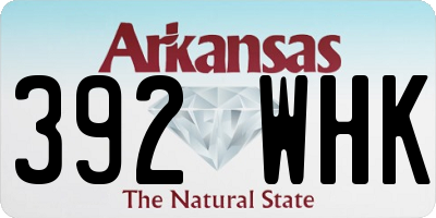 AR license plate 392WHK