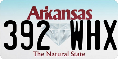AR license plate 392WHX