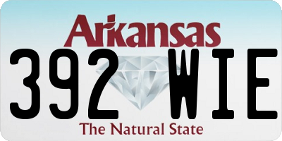 AR license plate 392WIE