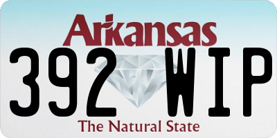 AR license plate 392WIP