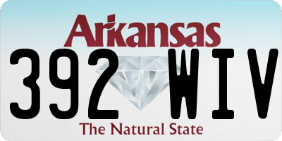 AR license plate 392WIV