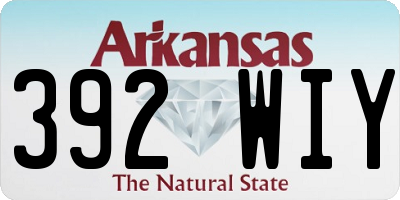 AR license plate 392WIY