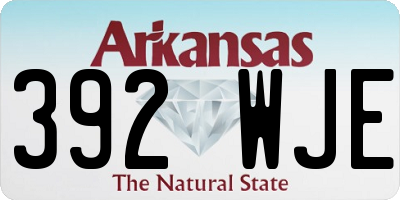 AR license plate 392WJE