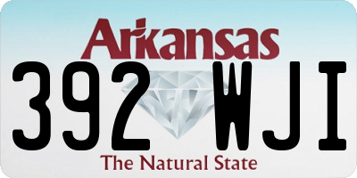 AR license plate 392WJI
