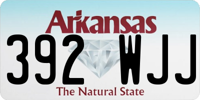 AR license plate 392WJJ