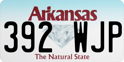 AR license plate 392WJP