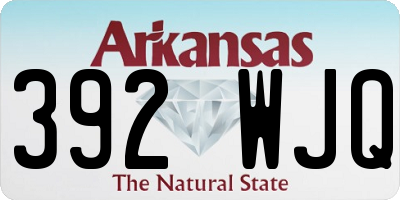 AR license plate 392WJQ