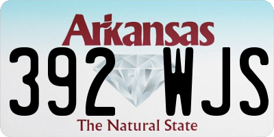 AR license plate 392WJS