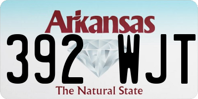 AR license plate 392WJT