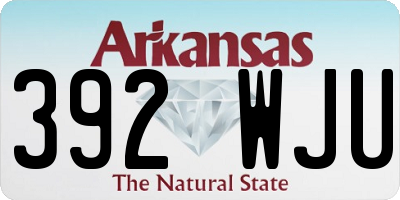 AR license plate 392WJU