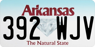 AR license plate 392WJV