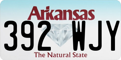 AR license plate 392WJY