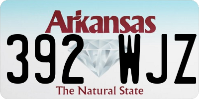AR license plate 392WJZ