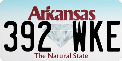AR license plate 392WKE