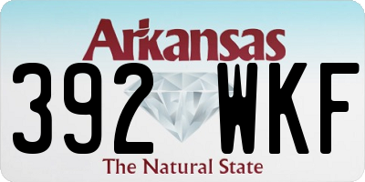 AR license plate 392WKF