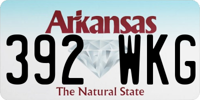 AR license plate 392WKG