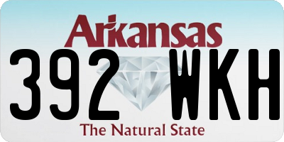 AR license plate 392WKH
