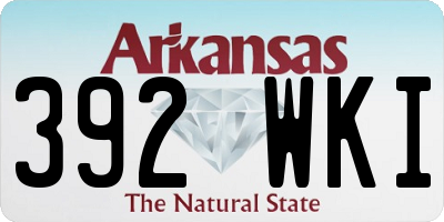 AR license plate 392WKI