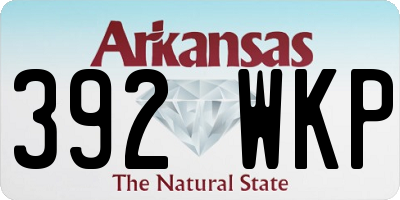 AR license plate 392WKP