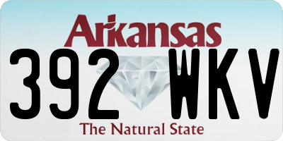 AR license plate 392WKV