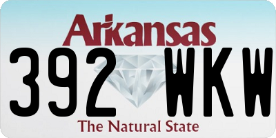 AR license plate 392WKW