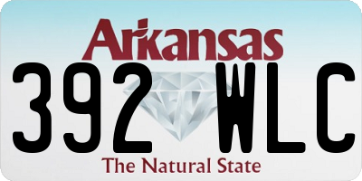 AR license plate 392WLC