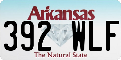 AR license plate 392WLF