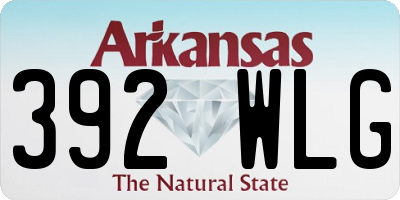 AR license plate 392WLG