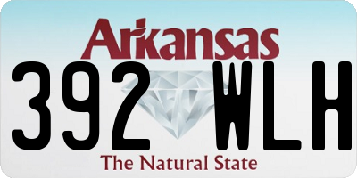 AR license plate 392WLH