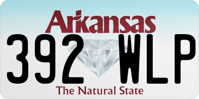 AR license plate 392WLP