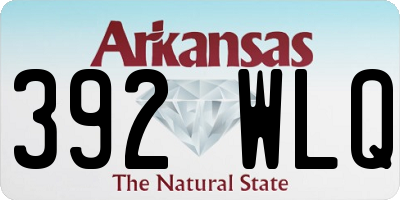 AR license plate 392WLQ