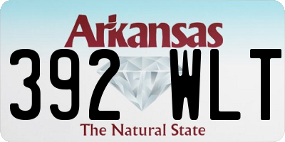 AR license plate 392WLT