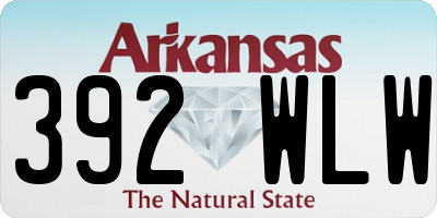 AR license plate 392WLW