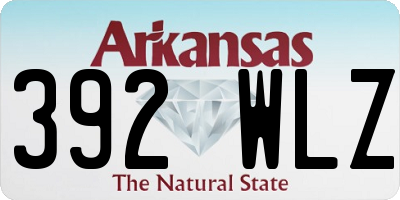 AR license plate 392WLZ