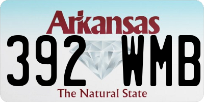 AR license plate 392WMB