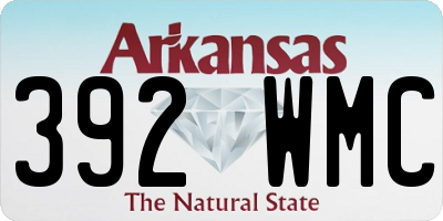 AR license plate 392WMC