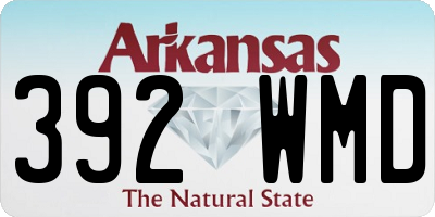 AR license plate 392WMD