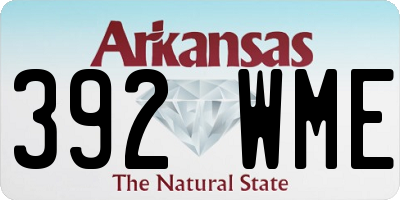 AR license plate 392WME