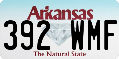 AR license plate 392WMF