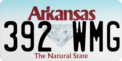 AR license plate 392WMG