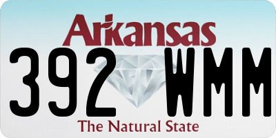 AR license plate 392WMM