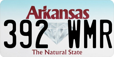 AR license plate 392WMR