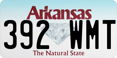 AR license plate 392WMT