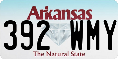 AR license plate 392WMY