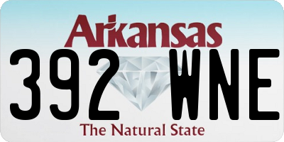 AR license plate 392WNE
