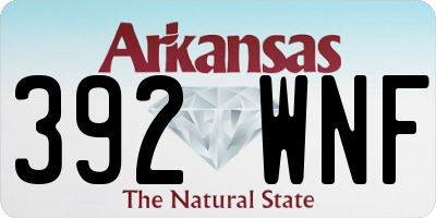 AR license plate 392WNF