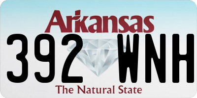 AR license plate 392WNH